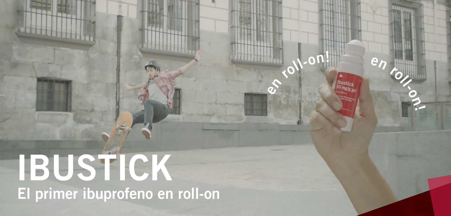 IBUSTICK, el primer ibuprofeno en roll-on